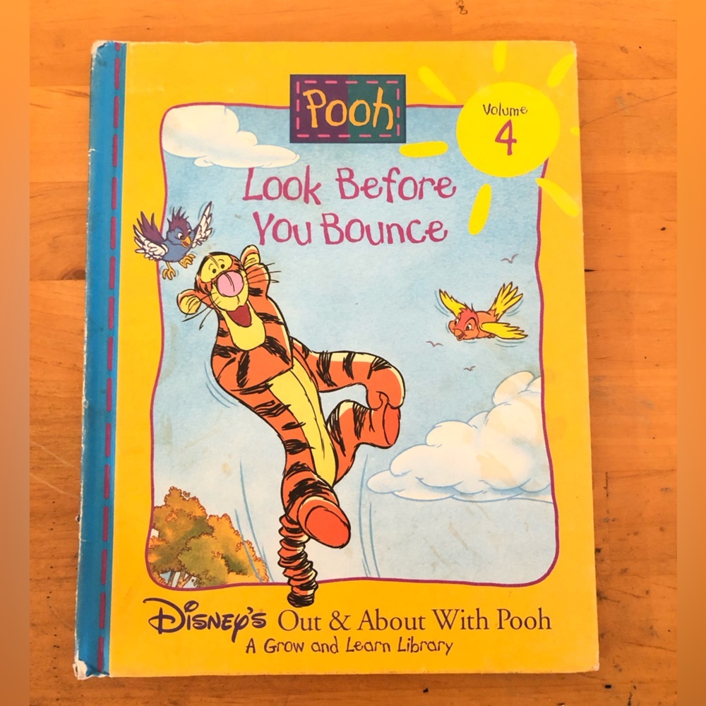 vtg Disney Children's Book Look before you Bounce 1996